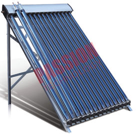 20 Tubes Heat Pipe Thermal Solar Collector Flat Roof Assembly For Room Heating 