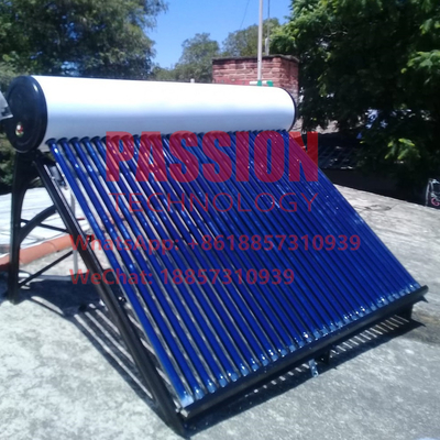 White Tank Solar Geyser Vacuum Tube Solar Water Heater 304 201 Solar Collector