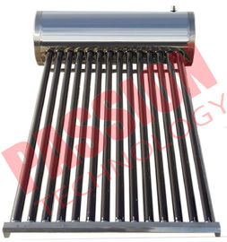 150L Stainless Steel Compact Non Pressurized Vacuum Tube Solar Water Heater For Shower Kitchen