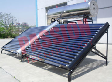 1000L Stainless Steel Solar Water Heater Evacuated Tube Collector With Feeding Tank
