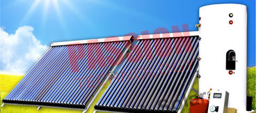 Heat Pipe Solar Water Heater Winter , Copper Coil Solar Water Heater For House