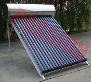 Simple Structure Heat Pipe Solar Water Heater With Copper Heat Tube 6 Bar
