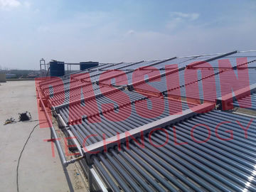 Colored Steel Manifold Vacuum Tube Solar Collector For Large Capacity Water Heating