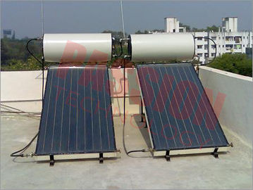 Integrated Colored Steel Blue Titanium Flat Panel Solar Water Heater For Pitched Roof