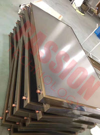 Economical Flat Plate Solar Collector , Flat Panel Solar Collector Glass Cover Material 0.6Mpa