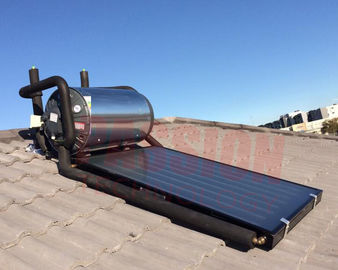 150L 300L Flat Plate Pressurized Solar Water Heater , Solar Hot Water System Geysers