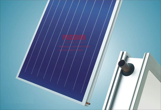 Blue Titanium Flat Panel Solar Collector Ultrasonic Welding Flat Plate Solar Water Heater Hotel Solar Heating System