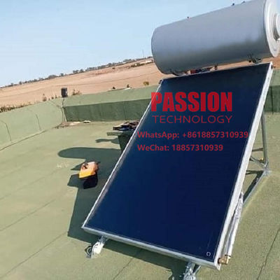 200L Blue Coating Flat Panel Solar Water Heater Blue Titanium Solar Heating Collector 150L Flat Plate Solar Water Heater