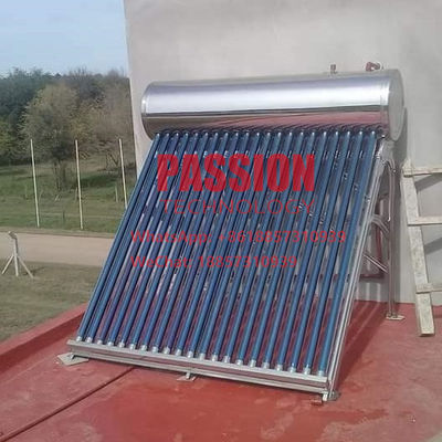 300L 304 Stainless Steel Presssure Solar Water Heater 200L Heat Pipe Solar Collector