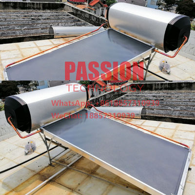 Flat Collector Solar Water Heater 150L Pressurized Flat Panel Solar House Heating