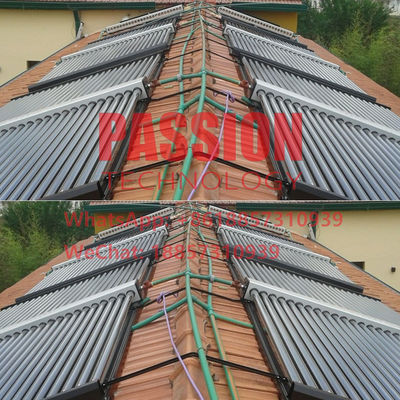Non Pressure Solar Water Heater Rooftop Vacuum Tube Solar Thermal Collector
