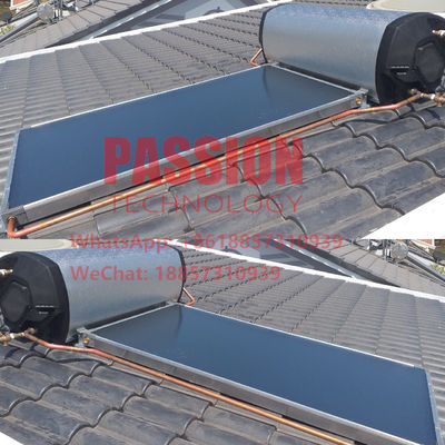 200L Pressurized Flat Panel Solar Water Heater Blue Coating Flat Panel Solar Collector