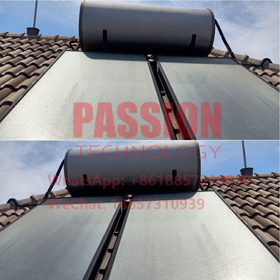 300L Flat Plate Solar Water Heater Blue Coating Flat Panel Solar Thermal Collector