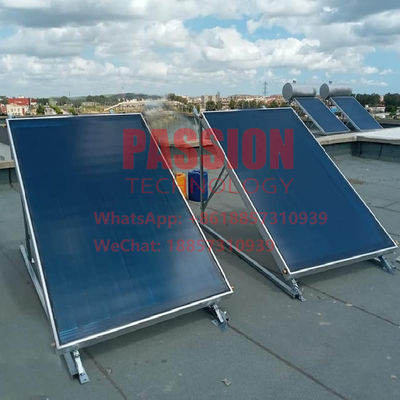Blue Titanium Flat Plate Solar Collector 500L Pressure Flat Panel Solar Water Heater