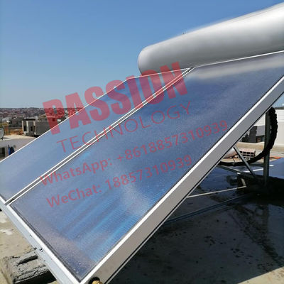 Pressurized Flat Plate Solar Water Heater Blue Titanium Flat Panel Solar Collector