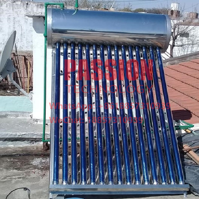 200L Vacuum Tube Solar Water Heater 304 Stainless Steel Solar Collector