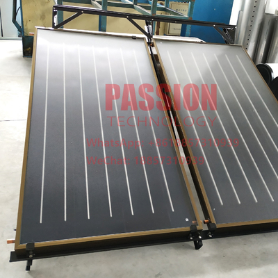 Copper Pipe Blue Flat Plate Solar Collector 3000L Hotel Solar Water Heater