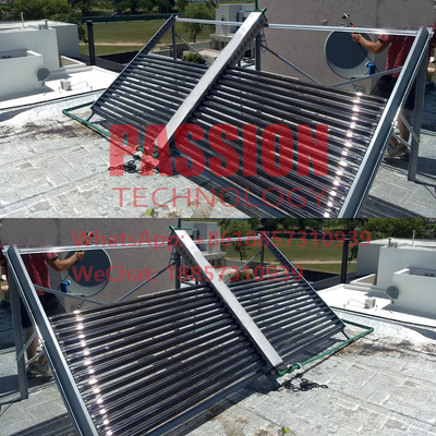 Flat Roof Vacuum Tube Solar Collector Low Pressure Pool Solar Water Heater