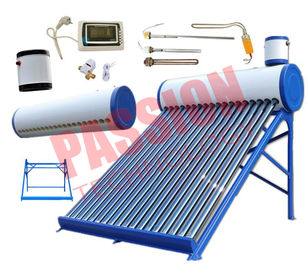 Balcony Wall Mounted Solar Water Heater Copper Coil , Instant Solar Water Heater 200L