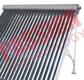 45 Degree Heat Pipe Solar Collector With Stainless Bolts Silver Manifold Color