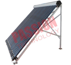 Heat Pipe Solar Power Collector , Solar Water Collector For Shower 24 Tubes
