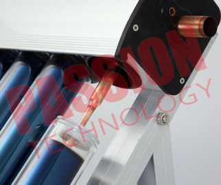 Silver Coating Heat Pipe Solar Collector 15 Tube Rockwool Polyurethane Insulation