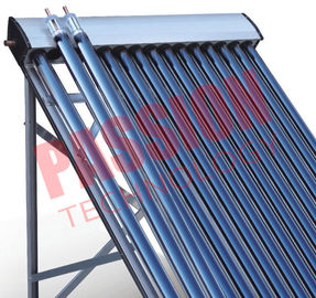 20 Tubes Heat Pipe Thermal Solar Collector Flat Roof Assembly For Room Heating 