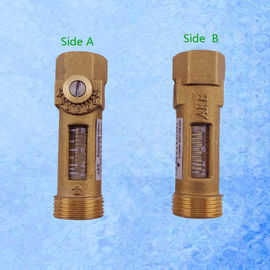 High Accurate Brass Mechanical Flow Meter Direct Reading For Balancing Valve