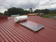 High Performance Flat Plate Solar Water Heater Blue Titanium Collector White Outer Tank