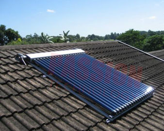 High Efficiency Aluminum Alloy Silver Black Heat Pipe Solar Collectors 10 to 30 Tubes