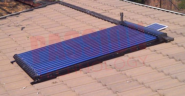 High Efficiency Aluminum Alloy Silver Black Heat Pipe Solar Collectors 10 to 30 Tubes