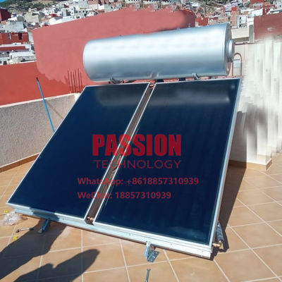 200L Blue Coating Flat Panel Sun Collector 300L Blue Titanium Solar Thermal Collector Flat Plate Solar Water Heater