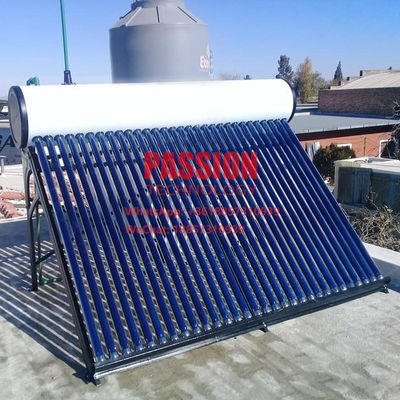 300L White Tank Solar Water Heater 200L Non Pressure Solar Geyser Vacuum Tube Solar Heating System