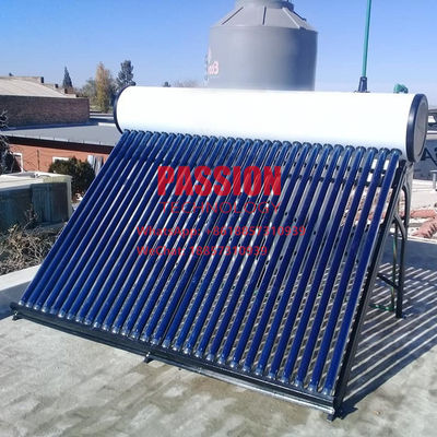 300L White Tank Solar Water Heater 200L Non Pressure Solar Geyser Vacuum Tube Solar Heating System