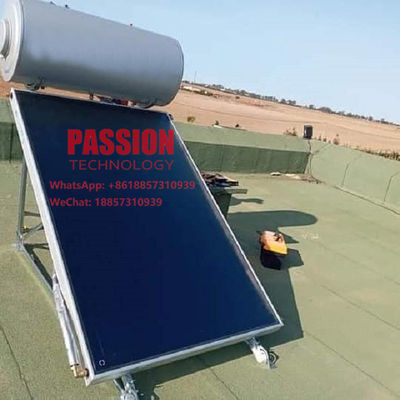 300L Flat Plate Solar Water Heater Black Chrome Solar Collector Blue Color Solar Thermal Collector