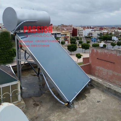 300L Blue Titanium Flat Plate Solar Water Heater Black Solar Thermal Flat Collector Flat Panel Solar Water Heater Tank