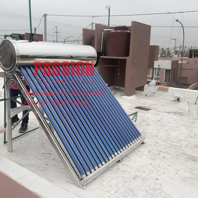 200L Non Pressure Solar Water Heater Stainless Steel Vacuum Tube Collector