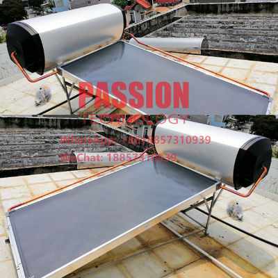 Flat Collector Solar Water Heater 150L Pressurized Flat Panel Solar House Heating