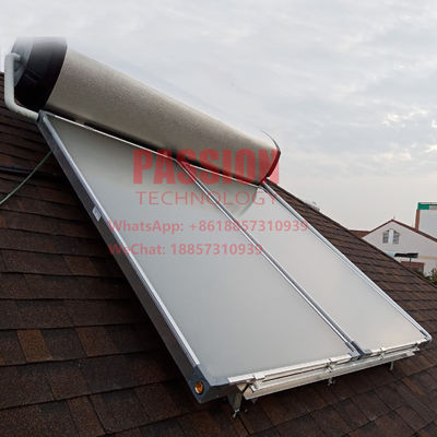 250L 0.7MPa Pressure Solar Water Heater Blue Titanium Flat Panel Solar Collector