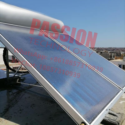 Rooftop Flat Panel Solar Water Heater 2.5m2 Blue Film Flat Plate Solar Collector