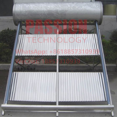 200L Non Pressure Solar Water Heater Stainless Steel Vacuum Tube Collector