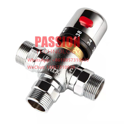 Hot Water Mixing Valve Cold Mix Valve Solar Water Heater Copper Brass Valve