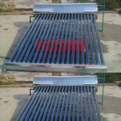 Non Pressure Solar Water Heater 200L Vacuum Tube Solar Heater 5L Tank