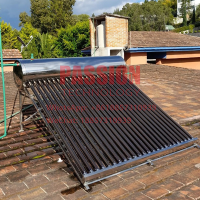 Non Pressure Solar Water Heater 200L Vacuum Tube Solar Heater 5L Tank