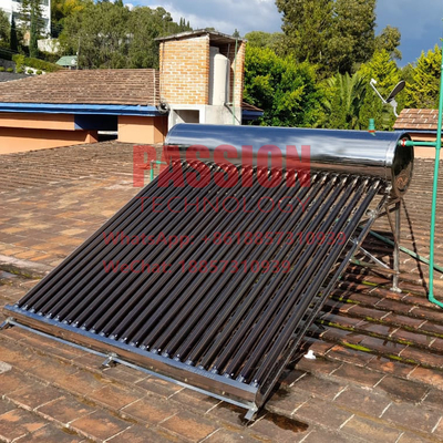 200L Vacuum Tube Solar Water Heater Stainless Steel Low Pressure Solar Collector