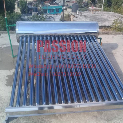 200L Vacuum Tube Solar Water Heater Stainless Steel Low Pressure Solar Collector