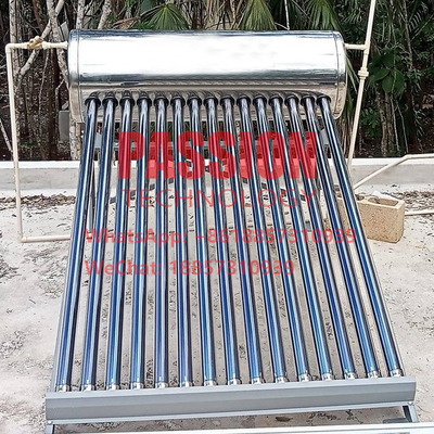 300L 304 Evacuated Tube Solar Water Heater 250L Low Pressure Solar Collector