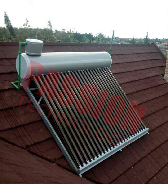 CE Approved Vacuum Tube Solar Water Heater Open Loop with Assistant Tank